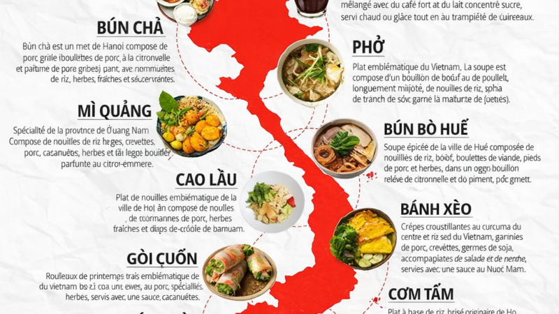 Qui dit Vietnam dit forcément… nourriture !!!